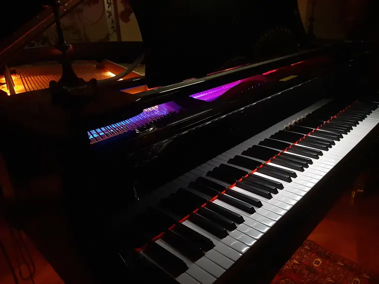 Beleuchteter Yamaha Flügel